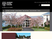 Tablet Screenshot of haurakiplains.school.nz