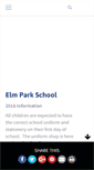 Mobile Screenshot of elmpark.school.nz