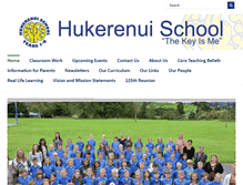 Tablet Screenshot of hukerenui.school.nz