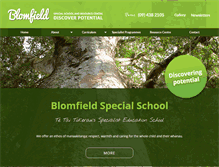 Tablet Screenshot of blomfield.school.nz