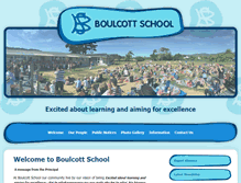 Tablet Screenshot of boulcott.school.nz