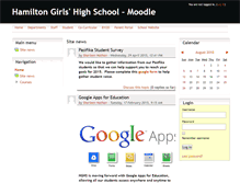 Tablet Screenshot of moodle.hghs.school.nz