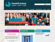Tablet Screenshot of pinehill.school.nz