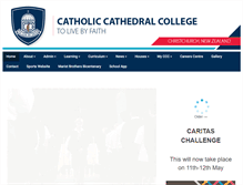 Tablet Screenshot of cathcollege.school.nz
