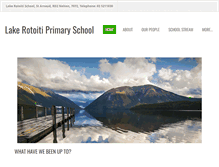 Tablet Screenshot of lakerotoiti.school.nz