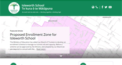 Desktop Screenshot of isleworth.school.nz