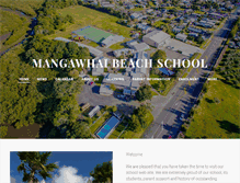 Tablet Screenshot of mangawhaibeach.school.nz