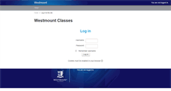Desktop Screenshot of classes.westmount.school.nz