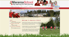 Desktop Screenshot of mararoa.school.nz