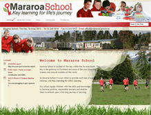 Tablet Screenshot of mararoa.school.nz
