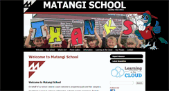 Desktop Screenshot of matangi.school.nz