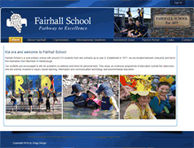 Tablet Screenshot of fairhall.school.nz