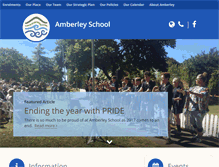 Tablet Screenshot of amberley.school.nz