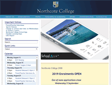 Tablet Screenshot of northcote.school.nz