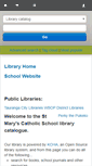 Mobile Screenshot of library.stmarystga.school.nz