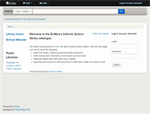 Tablet Screenshot of library.stmarystga.school.nz