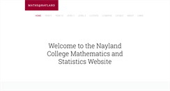 Desktop Screenshot of maths.nayland.school.nz