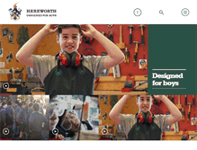 Tablet Screenshot of hereworth.school.nz