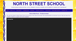 Desktop Screenshot of northstreet.school.nz