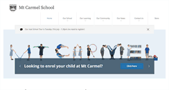 Desktop Screenshot of mtcarmel.school.nz