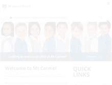 Tablet Screenshot of mtcarmel.school.nz