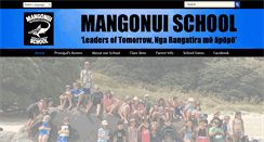 Desktop Screenshot of mangonui.school.nz