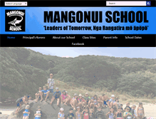 Tablet Screenshot of mangonui.school.nz