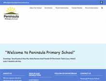 Tablet Screenshot of peninsulaprimary.school.nz