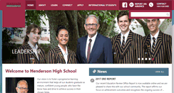 Desktop Screenshot of hhs.school.nz
