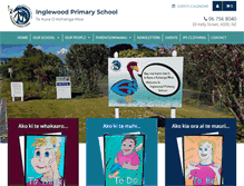 Tablet Screenshot of inglewoodprimary.school.nz