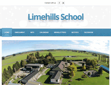Tablet Screenshot of limehills.school.nz