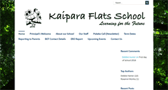 Desktop Screenshot of kaiparaflats.school.nz