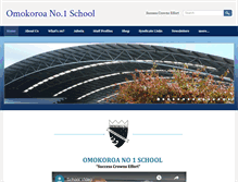 Tablet Screenshot of omokoroa.school.nz