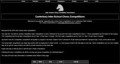 Desktop Screenshot of canterburychess.school.nz