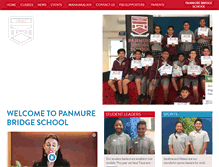 Tablet Screenshot of panmurebridge.school.nz