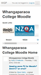 Mobile Screenshot of elearning.wgpcollege.school.nz