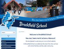 Tablet Screenshot of brookfield.school.nz