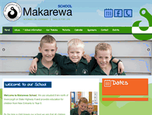 Tablet Screenshot of makarewa.school.nz