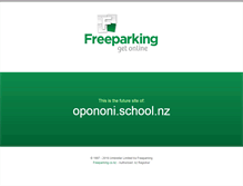 Tablet Screenshot of opononi.school.nz