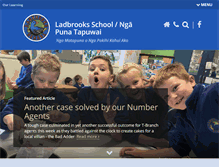Tablet Screenshot of ladbrooks.school.nz