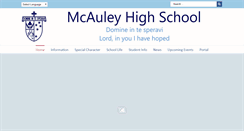 Desktop Screenshot of mcauleyhigh.school.nz