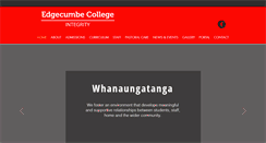 Desktop Screenshot of edgecumbecollege.school.nz