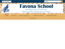 Tablet Screenshot of favona.school.nz