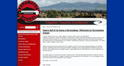 Desktop Screenshot of koromatua.school.nz