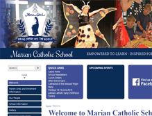 Tablet Screenshot of marian.school.nz