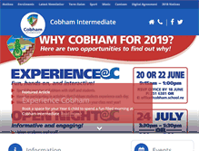 Tablet Screenshot of cobham.school.nz