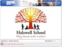 Tablet Screenshot of intranet.halswell.school.nz