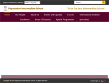Tablet Screenshot of papatoetoeint.school.nz