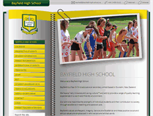 Tablet Screenshot of bayfield-high.school.nz