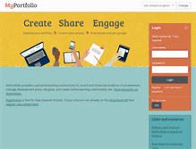 Tablet Screenshot of myportfolio.school.nz